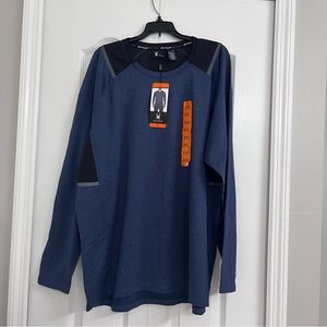NWT Spyder active mens long sleeve t-shirt blue XXL